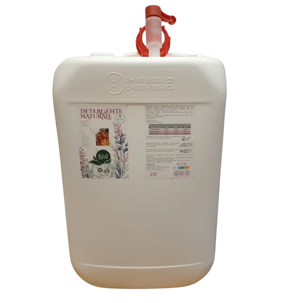 Detergente naturale 25L Concentrato- Firmato Ornella Muti e Naike Rivelli
